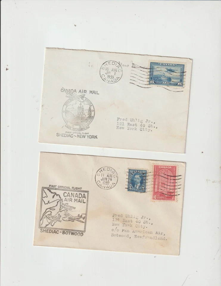 Canada Lot of 4 Covers FDC and First Flights 1939, 1953 - Image 3 of 4