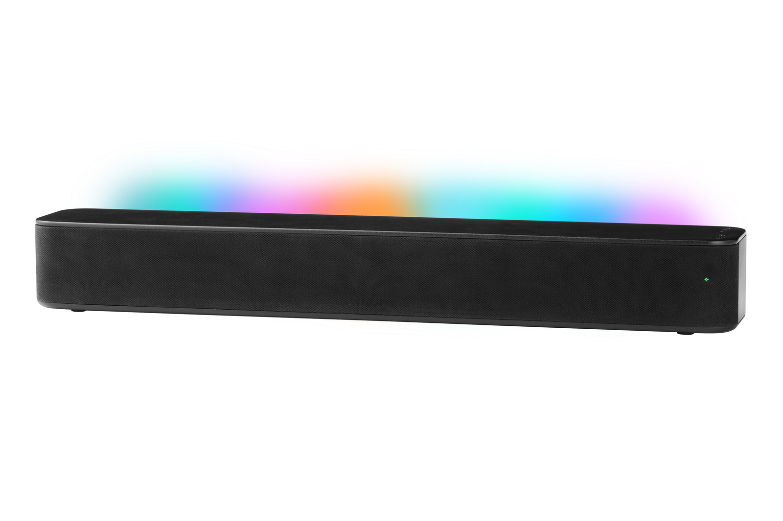 LED Soundbar Bluetooth Wireless W/ 2 Speaker 4 Light USB Powered Desktop Decor-image