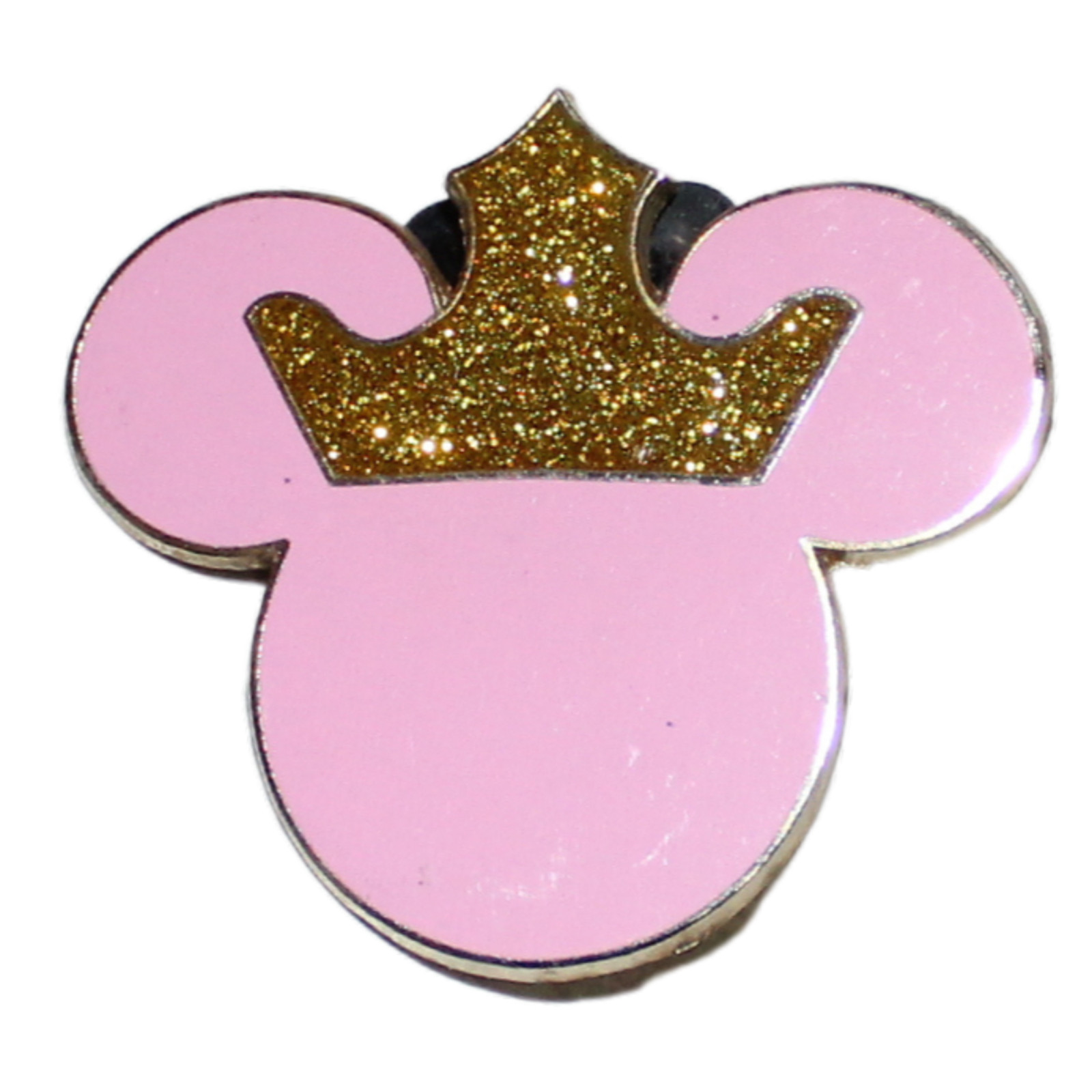 WDW Disney Parks Pink Mickey Minnie Mouse Icon With Princess Tiara Pin