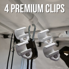 4er Set Clips V2 Lampen Befestigung in Growbox & Growzelt (Hänger, Haken)