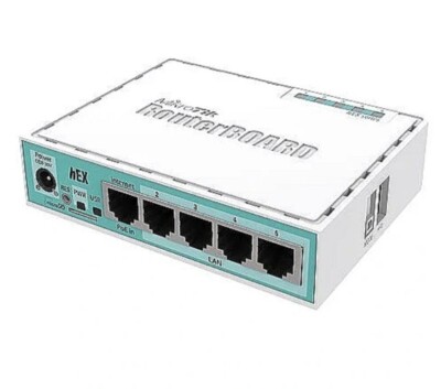 MikroTik hEX lite RB750r2 MPLS Router - White
