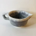 Hull Pottery Stoneware Creamer Rare Flint Ridge Gray Drip Glaze Brooksville Ohio