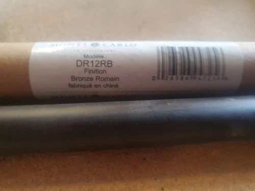 Monte Carlo Traditional Extension Downrod ROMAN BRONZE 1/2"x 12" DR12RB  - Picture 2 of 3