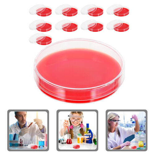  10 Pcs Science Growth Projects Petri Dishes Blood Agar Plate Glass - 第 1/12 張圖片