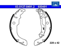 Bremsbackensatz Ate 03.0137-0491.2 FüR Peugeot 208 I 207 Ds