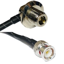 RFC195 N Female Angle to BNC MALE Coax RF Cable USA-Ship Lot