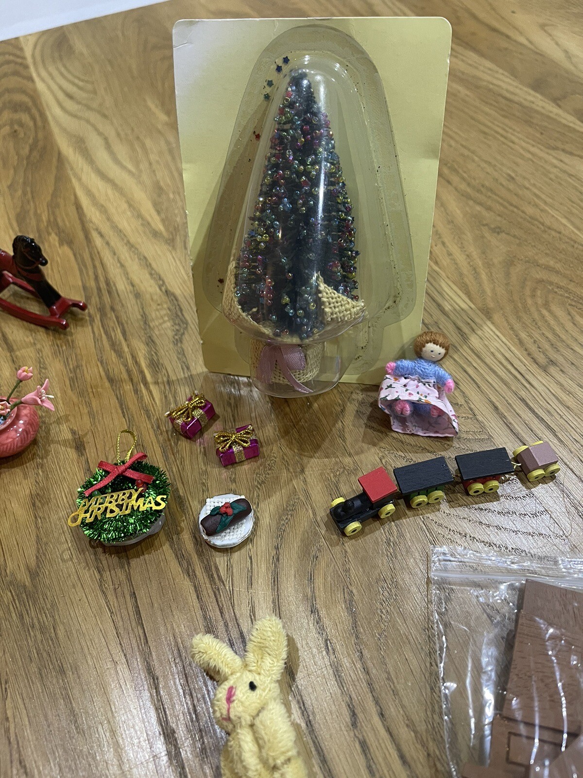 Dolls house Miniature Accessories Furniture Handmade Xmas Tree Toys