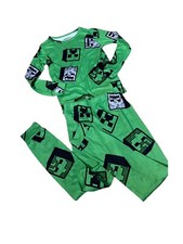 Minecraft Creeper Mojang Pajama Set Boys Size 10
