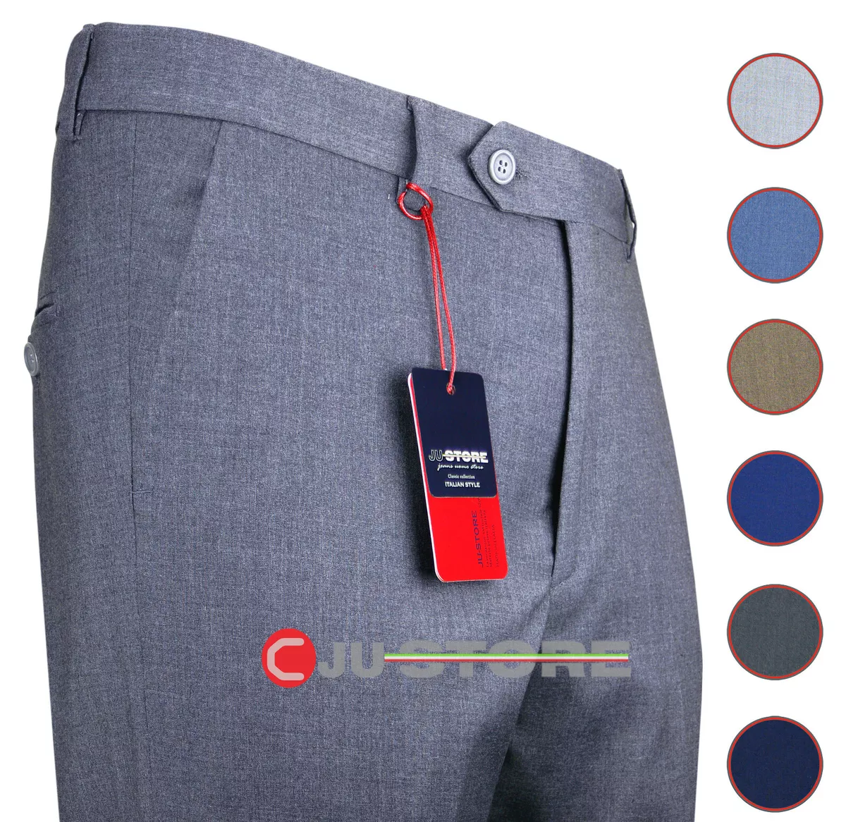 Pantalone uomo classico elegant fresco lana leggero estivo taglie forti calibrat