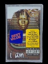 SEALED, Nas    I Am... CT 68773, 1st audio cassette, Hype Stickers, US, 1999