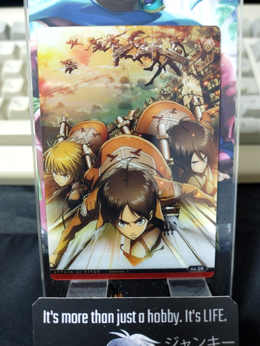 Attack on Titan Card Eren Armin Mikasa 26 Collectible Release AoT