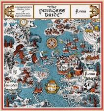 The Princess Bride Map Inigo Montoya Westley Buttercup Fezzik Print