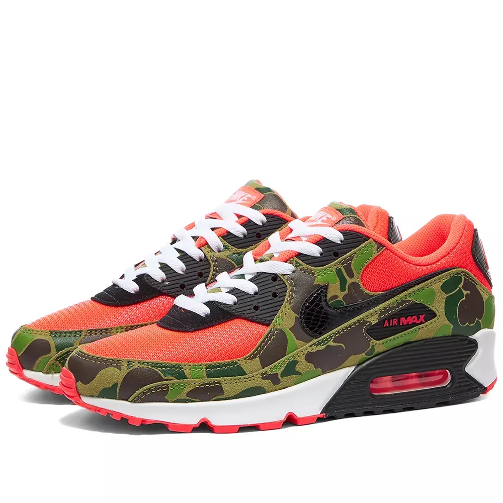 Nike Air Max 90 SP Reverse Duck Camo 2020 Infrared Green UK 3 4 5
