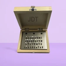 Disc Cutter A-Z & 0-9 Capital Alphabet |Set of 36 Punches| Jewelry Die|