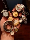 VINTAGE WATCH MIXED LOT (FOR PARTS, COLLECTIBLE) MACK TRUCK, TIMEX, DIANTUS, ECT