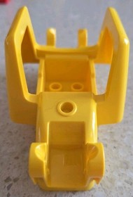 LEGO DUPLO - YELLOW TRACKLESS SCRAPER - 10813 - VINTAGE - USED