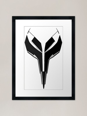 Abstrakt Minimalistisch Sci Fi Modern A Gerahmtes Wandbild Poster Leinwanddruck Bild