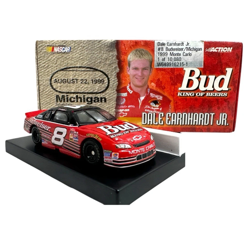 Juego de 3 Dale Earnhardt Jr. #8 Budweiser Atlanta/Michigan/Richmond 1999 Monte Carlo Foto 3 de 4