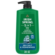 Irish Spring 5 in 1 Moisturizing Body Wash for Men, 30 Ounce (Pack of 1)