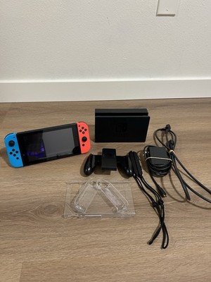 Nintendo Switch HAC-001(-01) 32GB Video Game Console Bundle W/ Dock Tested Works