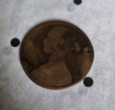 1863 Penny Victoria Bun Head  AG-3