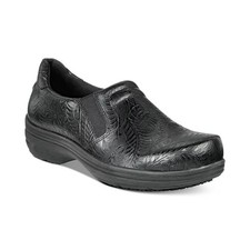 Zoccoli slip-on donna Easy Street Easy Works by Bind neri in rilievo