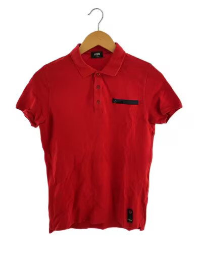 FENDI/Polo shirt/Size 46/Cotton/Red/FAF510 A53I
