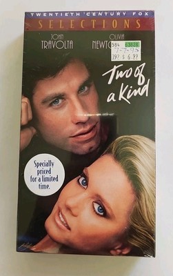 Two Of A Kind VHS SEALED Watermarks Fox Video John Travolta Olivia Newton John 