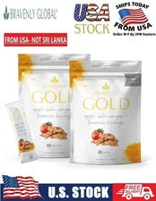 Bravenly Global Gold 30 Servings Turmeric Sticks inflammation - New&Sealed ! ⚡