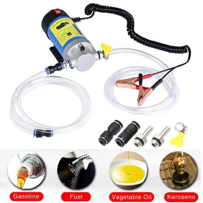 12V Electric Car Engine Diesel Fuel Pump Oil Transfer Extractor Fluid Siphon