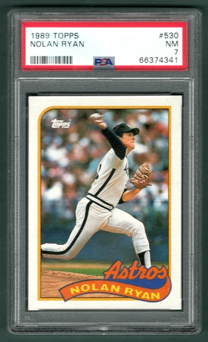 Nolan Ryan 1989 Topps #530 HOUSTON ASTROS PSA 7 NEAR MINT