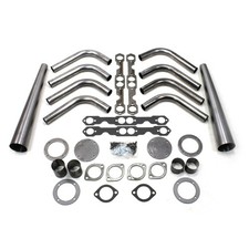 Patriot Exhaust Header H8001 Weld-up Kit Lakester Style Natural Steel For Sbc
