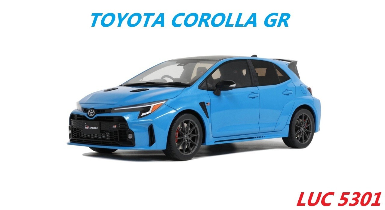 Miniature Toyota Corolla GR Bleue 1/18 OttOmobile de collection unique
