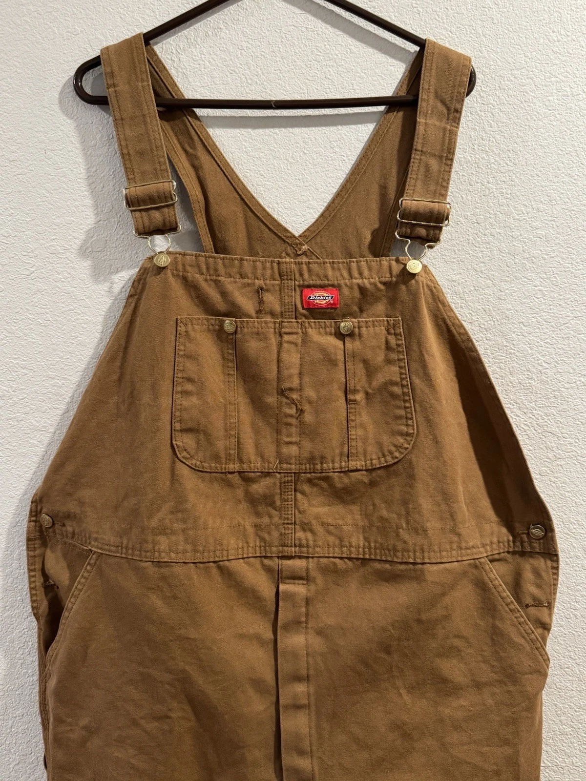 Dickies Bib Overalls Mens 44x32 Brown Duck Canvas Utility Outdoor
Opens in a new window or tab