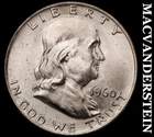 1960-D Silver Franklin Half Dollar - Choice Gem Brilliant Unc++++  #G8419