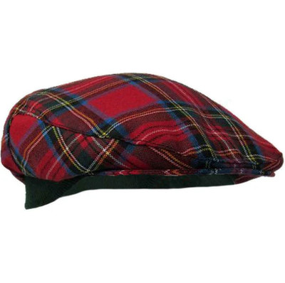 Herren Einheitsgröße Tartan Wolle County Golfmütze - H-L TARTANS