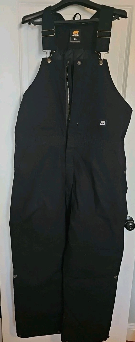 Berne Insulated Bib Workwear Overalls Mens XL Coverall Black Quilted Insulated
Opens in a new window