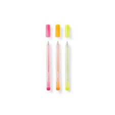 2009963 - Cricut 3 Glitter Gel Pens 0.8 mm in Neon Pink; Neon Orange; Neon Yel