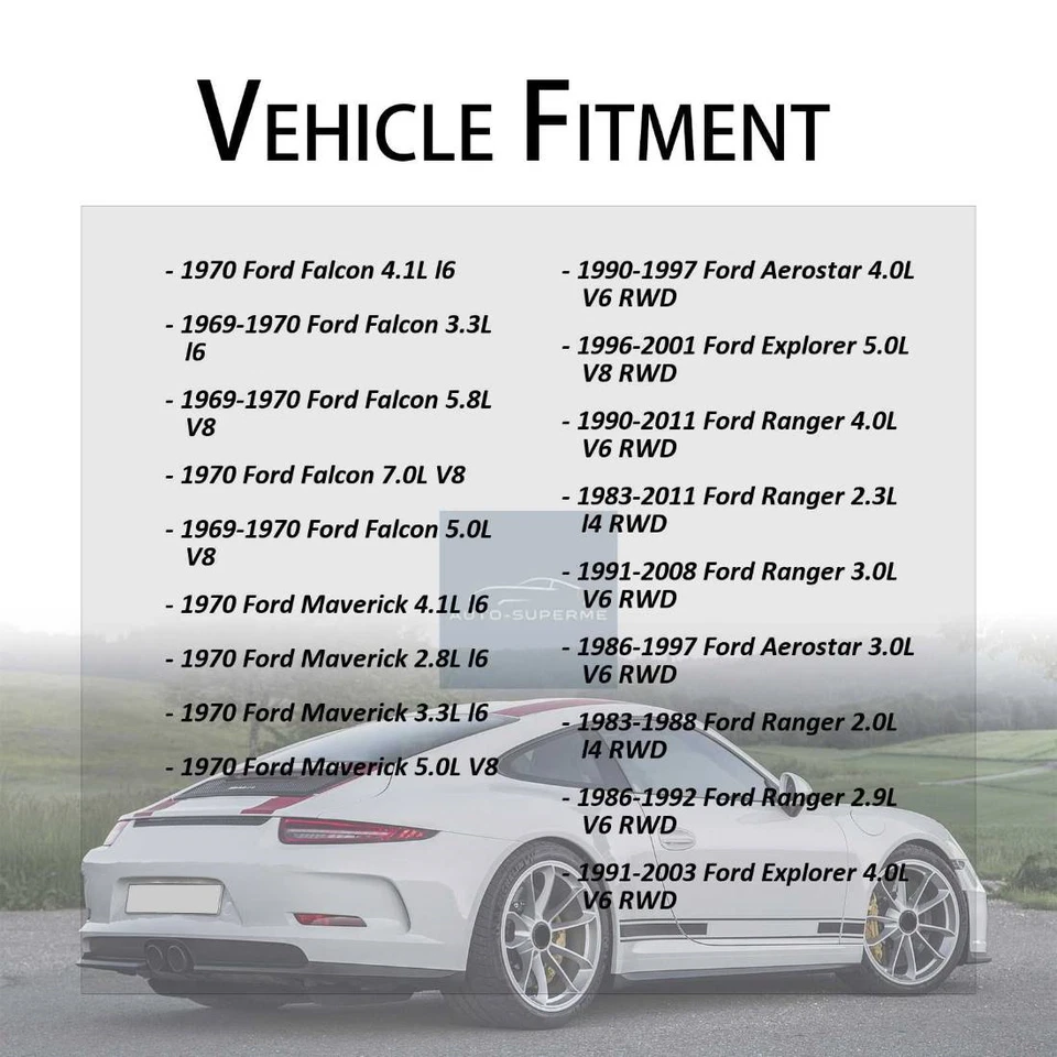 Rolamento de roda externa dianteira e conjunto de corrida 2 peças para Ford Maverick 5.0L 1970 - Imagem 2 de 4
