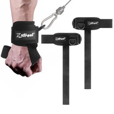 Weight Lifting Straps with Cuffed D Ring,Heavy Duty Thyick Comfortable Liftin...