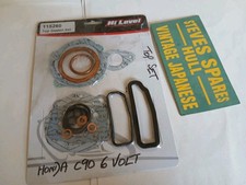   HONDA  C90 TOP END GASKET SET  ,TO FIT THE 6 VOLT MODEL .1970 -1983