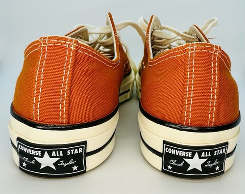 CONVERSE CHUCK 70 LOW FIRE PIT 171479C Orange New Mens 5.5 Womens 7.5 GORGEOUS! - Picture 5 of 7