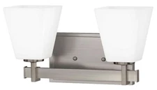 Park Harbor PHVL2142BN Hoxton 2 Light Wide Bathroom Vanity Light Brushed Nickel