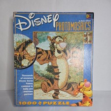 Disney Photomosaics Tigger 1000 Piece Jigsaw Puzzle Buffalo Games Complete