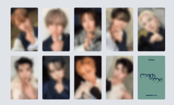 Tarjeta fotográfica &TEAM "Mark on Me" Kpop Oficial Todo POB _ 100 Elige (10 Tipo)