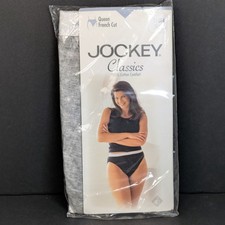 Jockey French Cut Q159 High Cut 1pr Sz 11 Cotton 2000 Heather Gray Panties USA