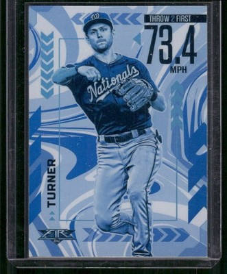 Trea Turner 2020 Topps Fire Arms Ablaze Blue Chip #AA-15 SM530
