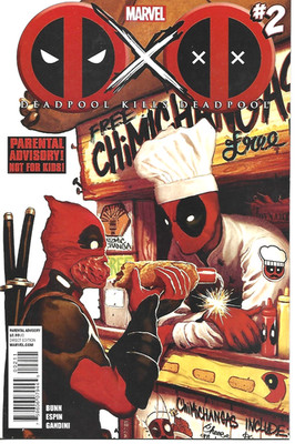 DEADPOOL KILLS DEADPOOL #2 MIKE DEL MUNDO COVER MARVEL COMICS 2013 BAG AND BOARD