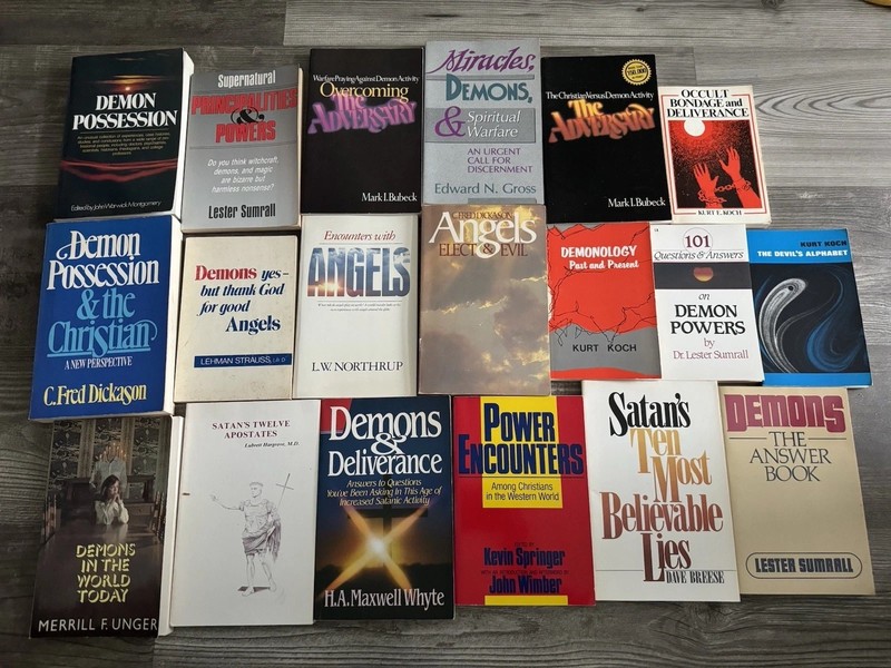 Vintage Books On Demonology And Religion 