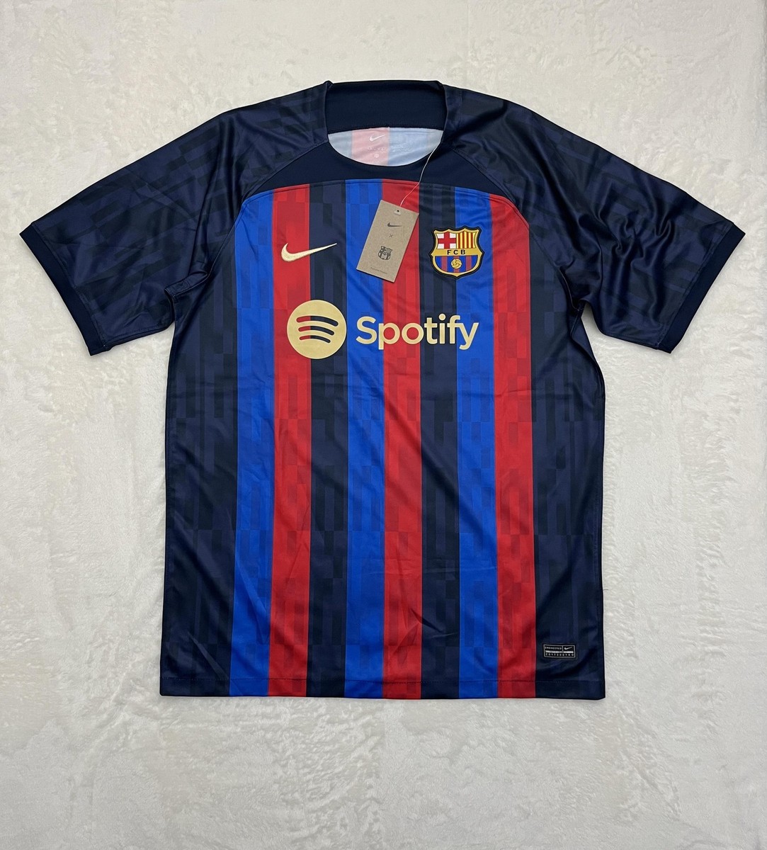 Nike FC Barcelona Jersey Shirt Mens 2XL Blue Red Dri-FIT Soccer La